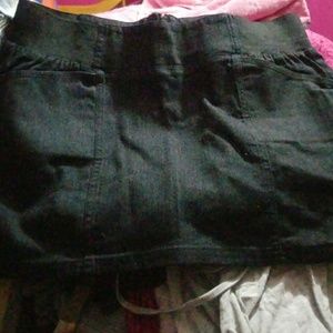 Dark denim skirt